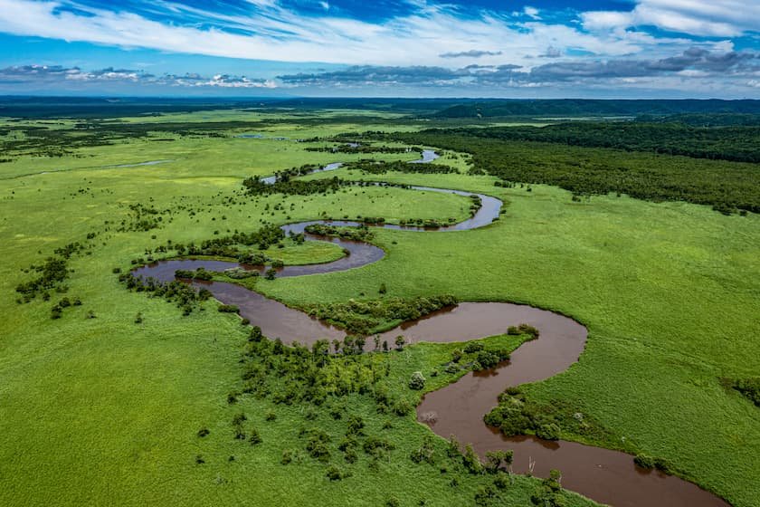 釧路湿原と釧路川